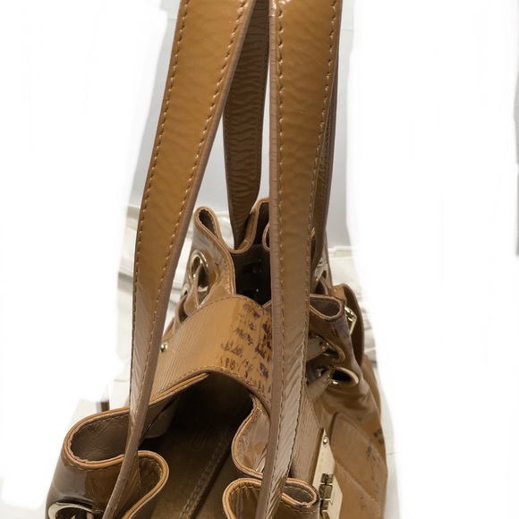 Jimmy Choo Patent Leather Hobo Shoulder Handbag ✅Offers Welcome - Picture 14 of 16